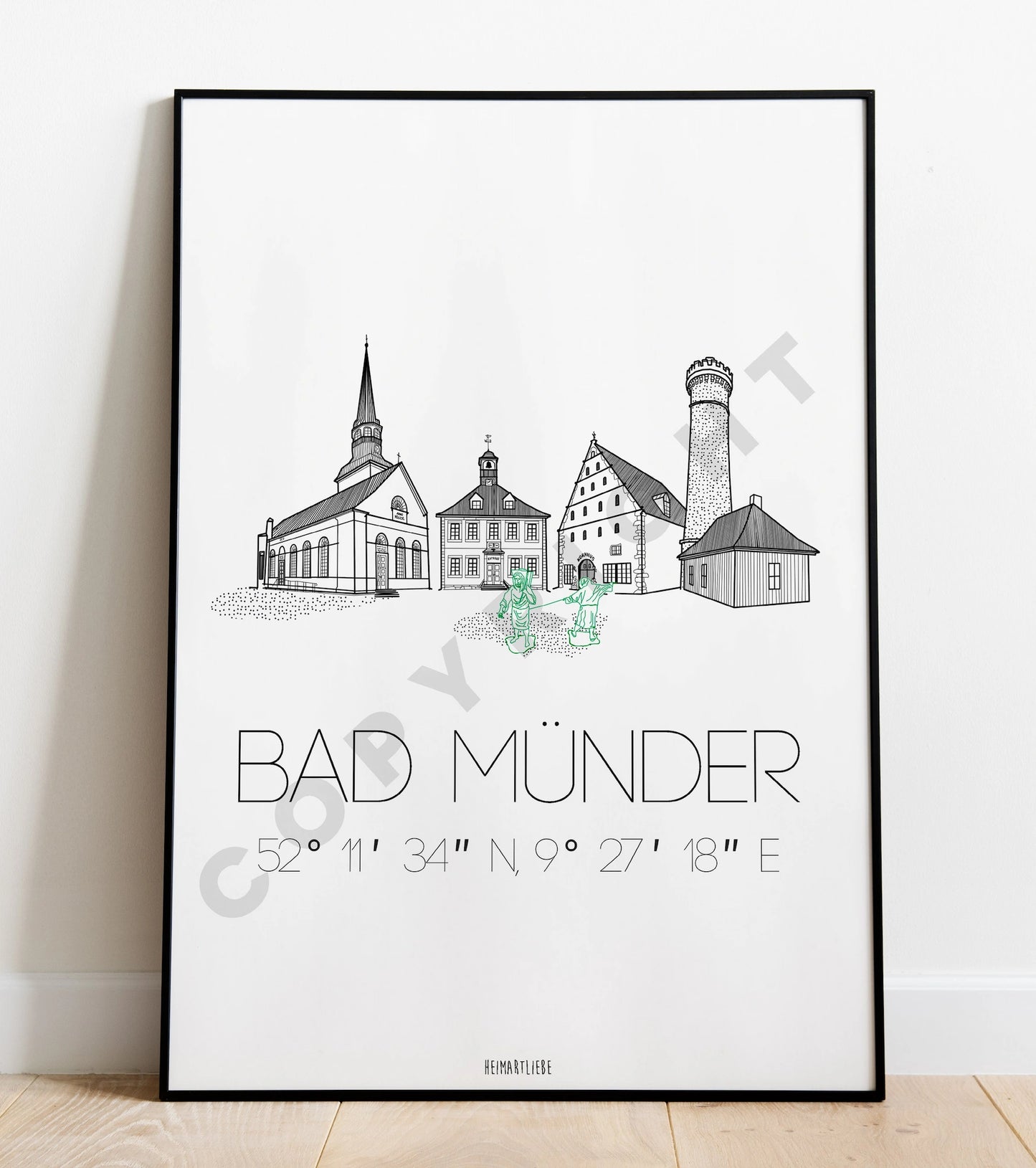 PRINT - SKYLINE BAD MÜNDER