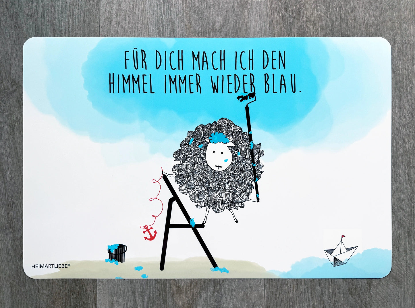 PLATZSET / TISCHSET - FÜR DICH MACH ICH DEN HIMMEL BLAU