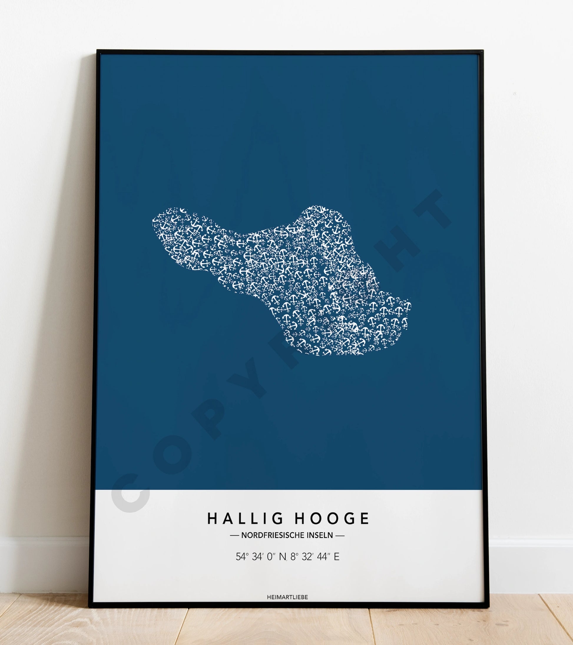 PRINT - ANKER INSEL HALLIG HOOGE