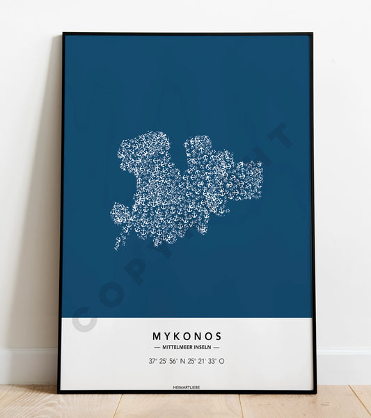 PRINT - ANKER INSEL MYKONOS