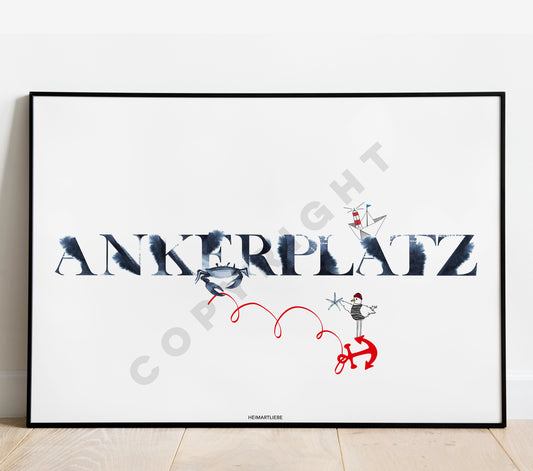 PRINT - ANKERPLATZ BRUSH