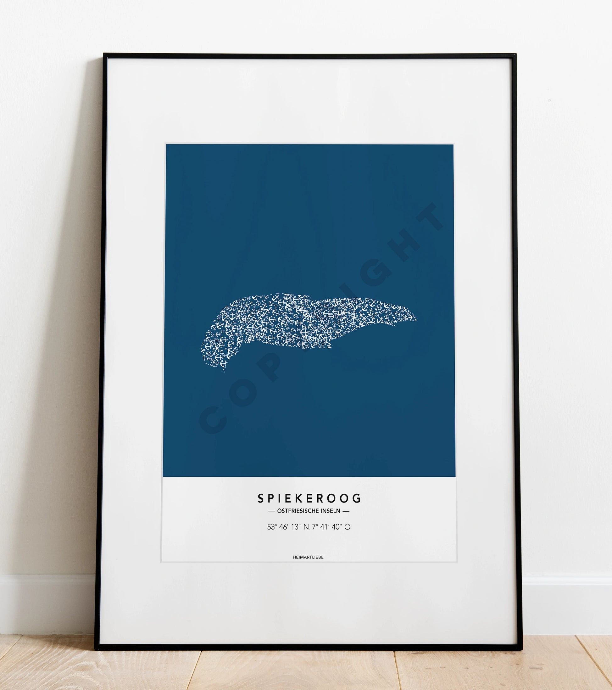 PRINT - ANKER INSEL SPIEKEROOG