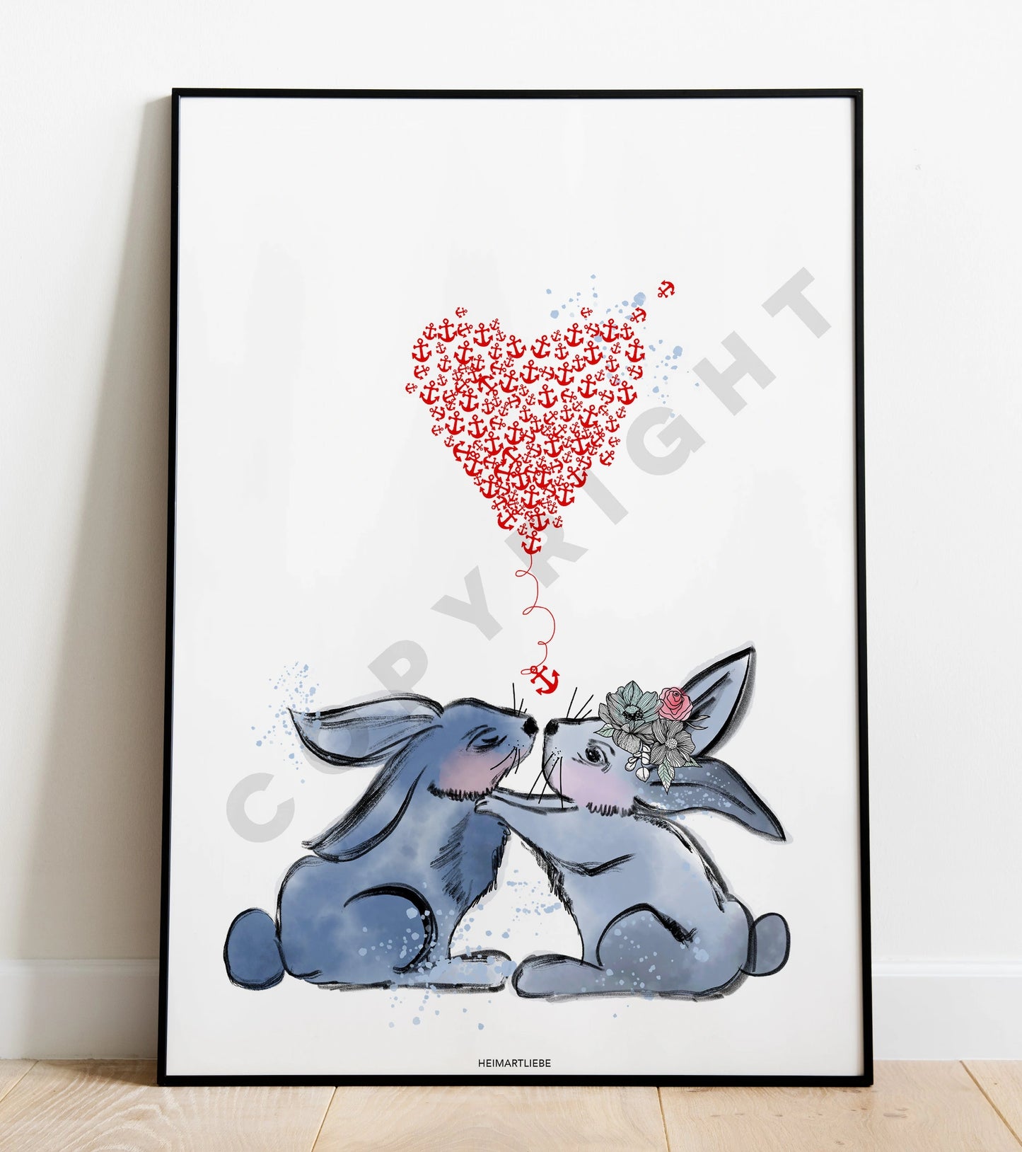 PRINT - MEERLIEBE DU BIST MEIN HASE