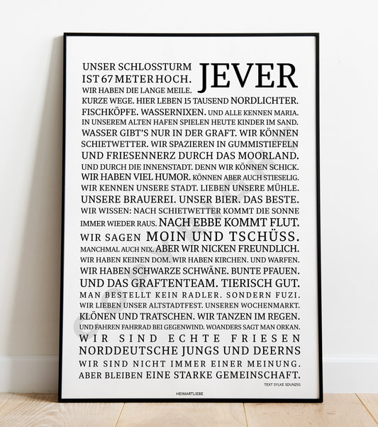 PRINT - JEVER (EINE LIEBESERKLÄRUNG)