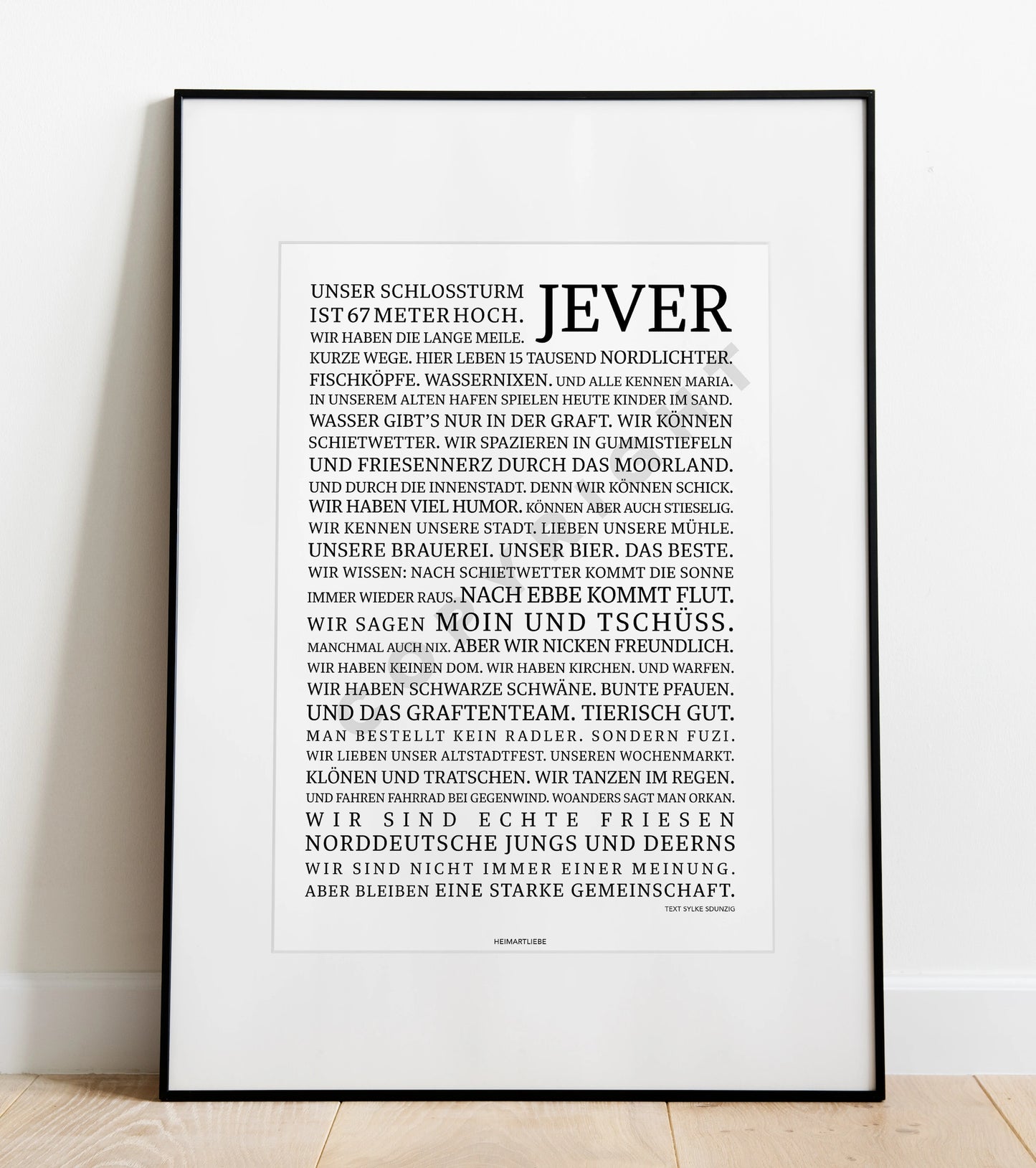 JEVER (EINE LIEBESERKLÄRUNG)