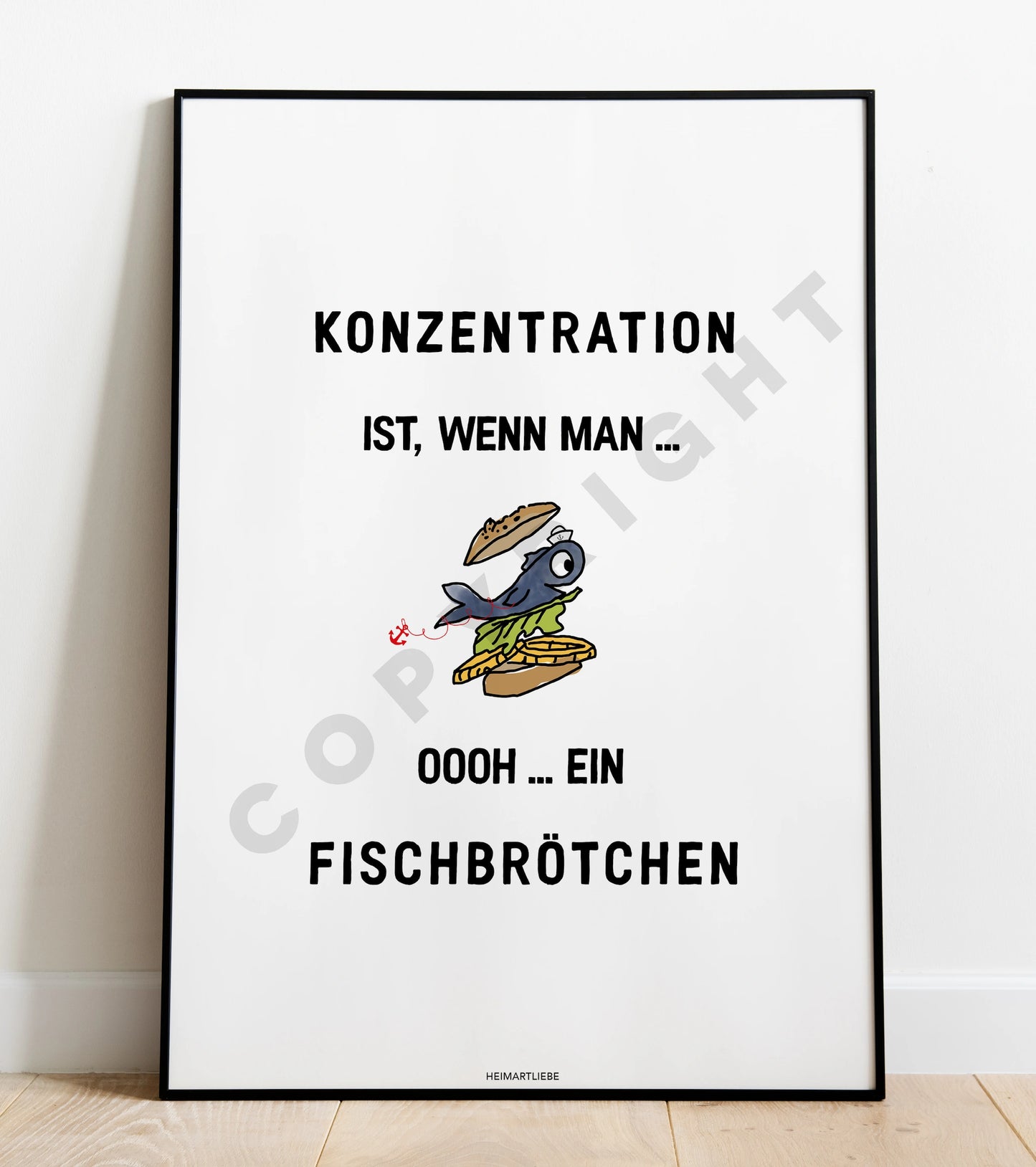 KONZENTRATION IST, WENN MAN ... OOOH ... EIN FISCHBRÖTCHEN