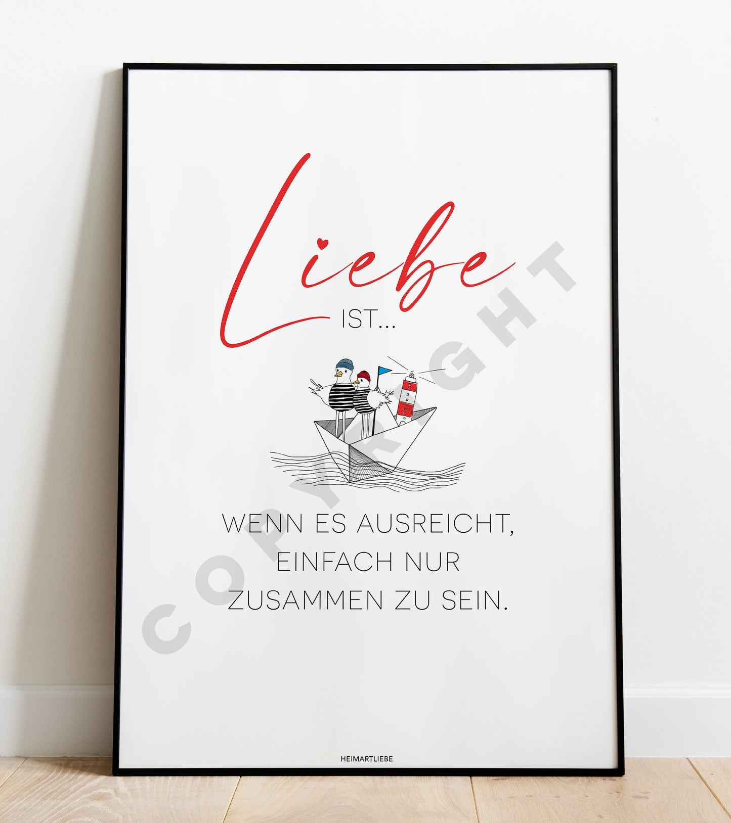 PRINT - LIEBE IST ... ZUSAMMEN SEIN