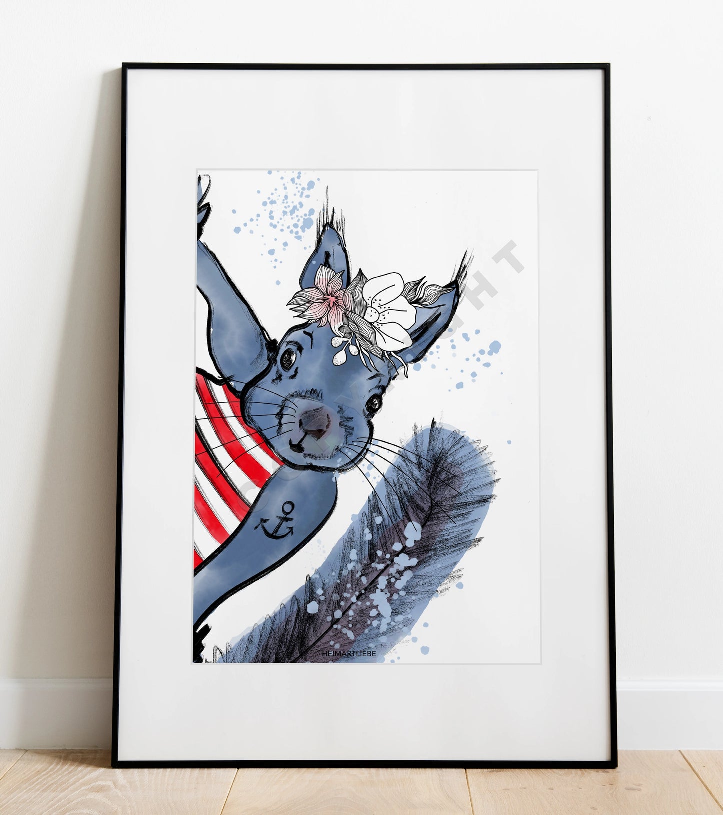 PRINT - MEERHÖRNCHIN