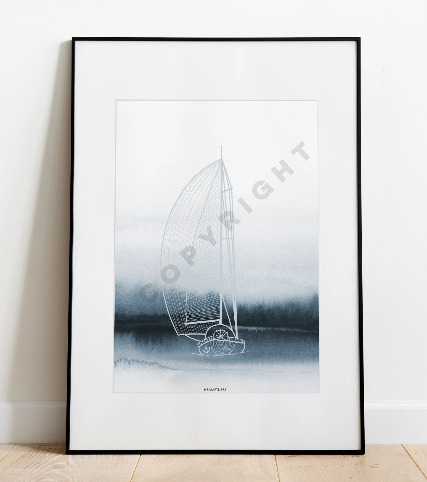 PRINT - MEERLIEBE SEGELBOOT