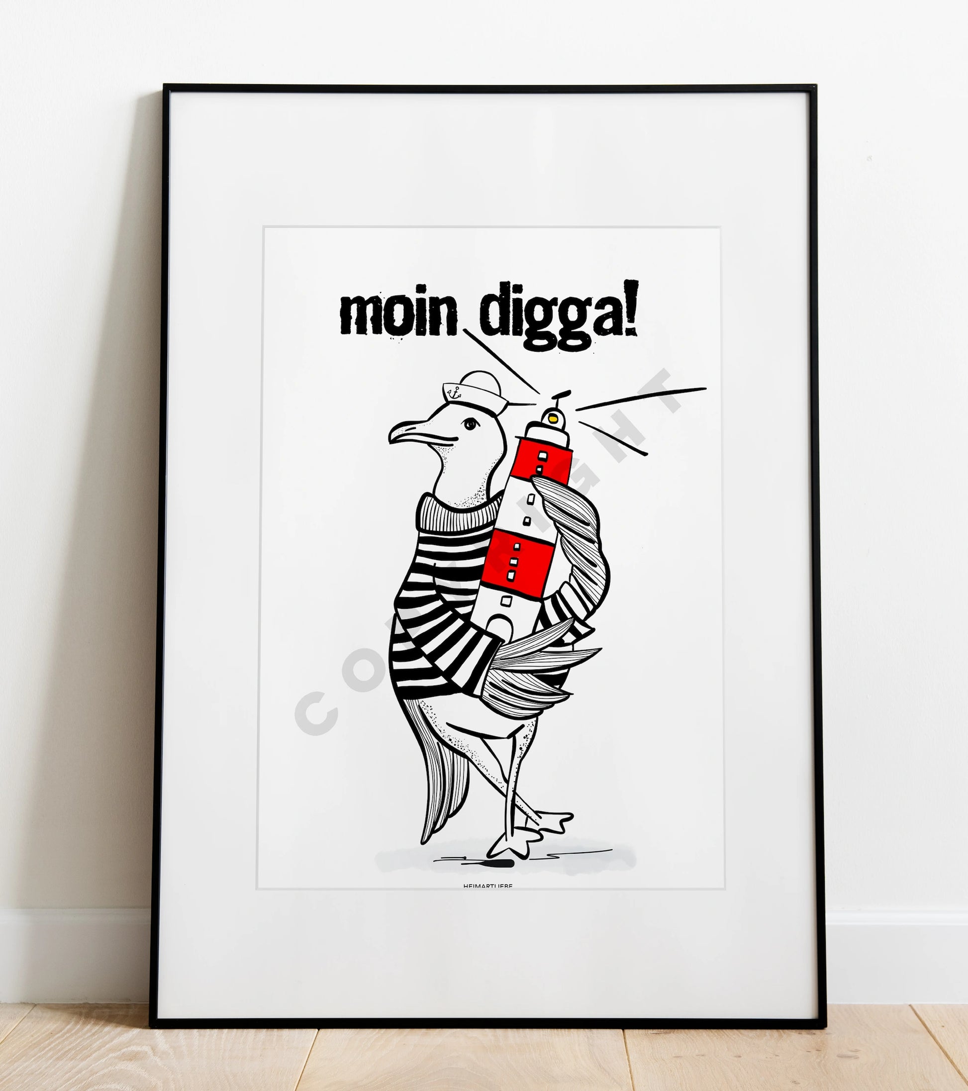 MOIN DIGGA! LEUCHTTURM MÖWE