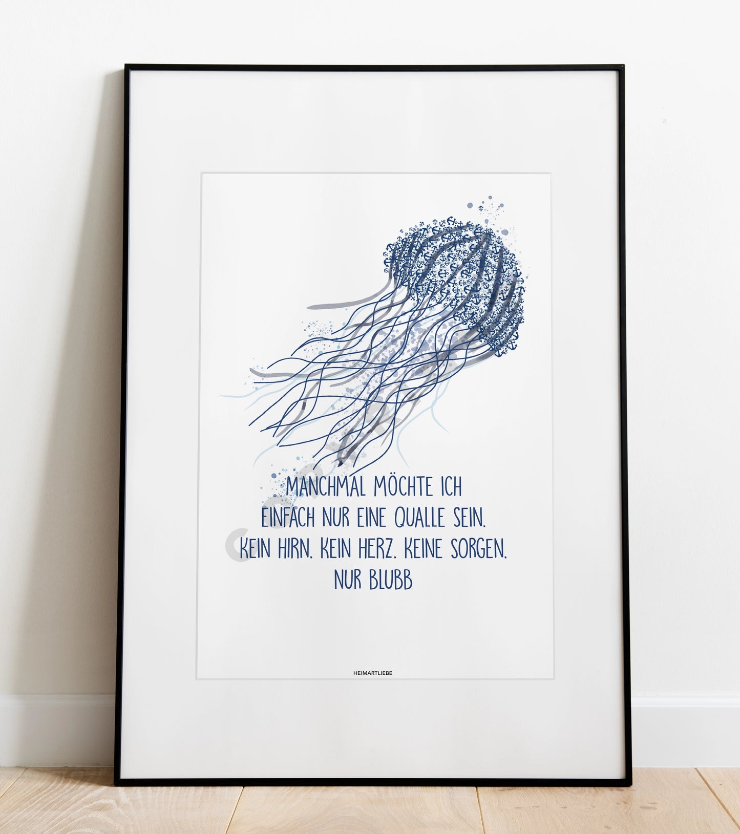 PRINT - QUALLE BLUBB
