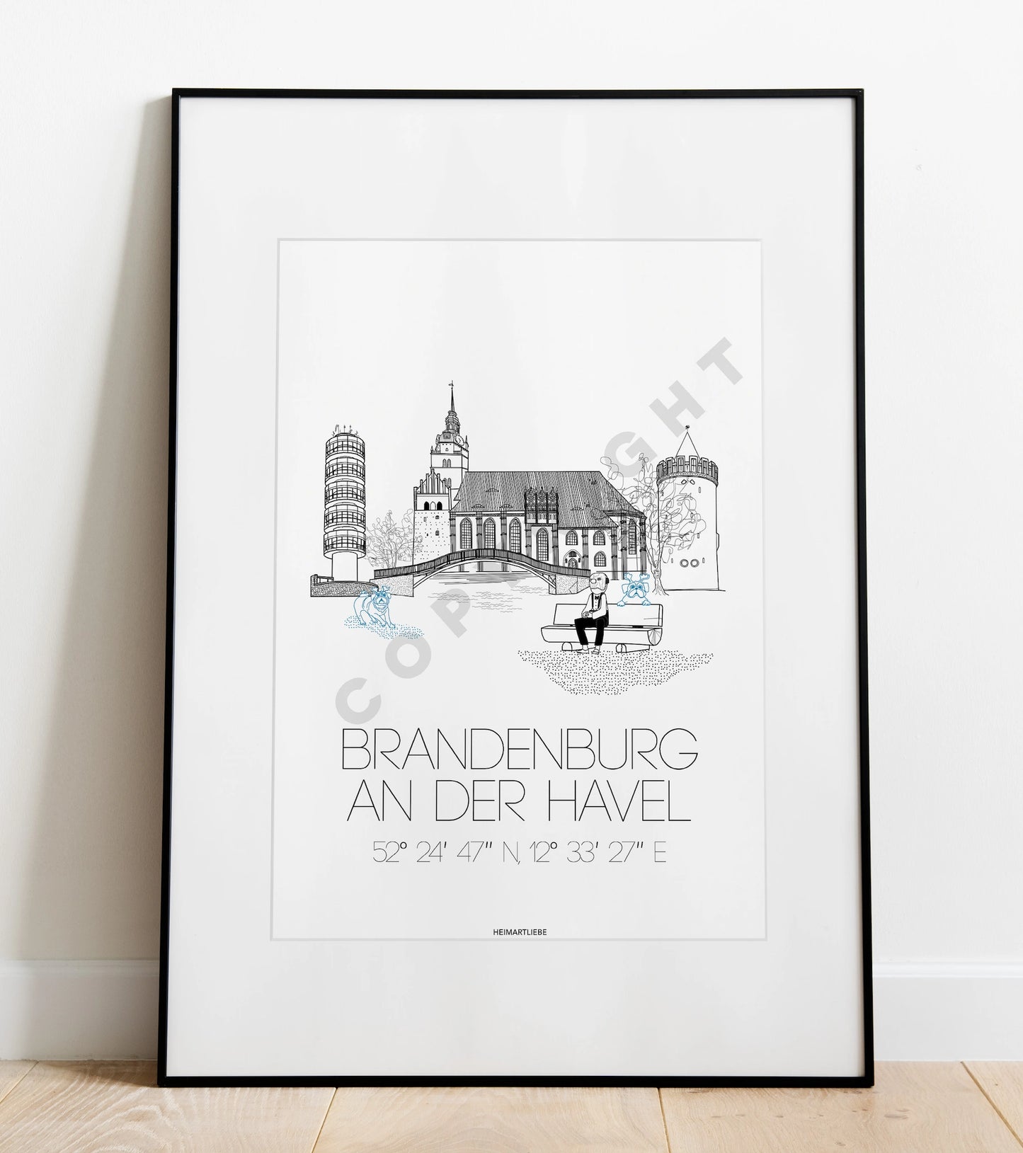 PRINT - SKYLINE BRANDENBURG AN DER HAVEL