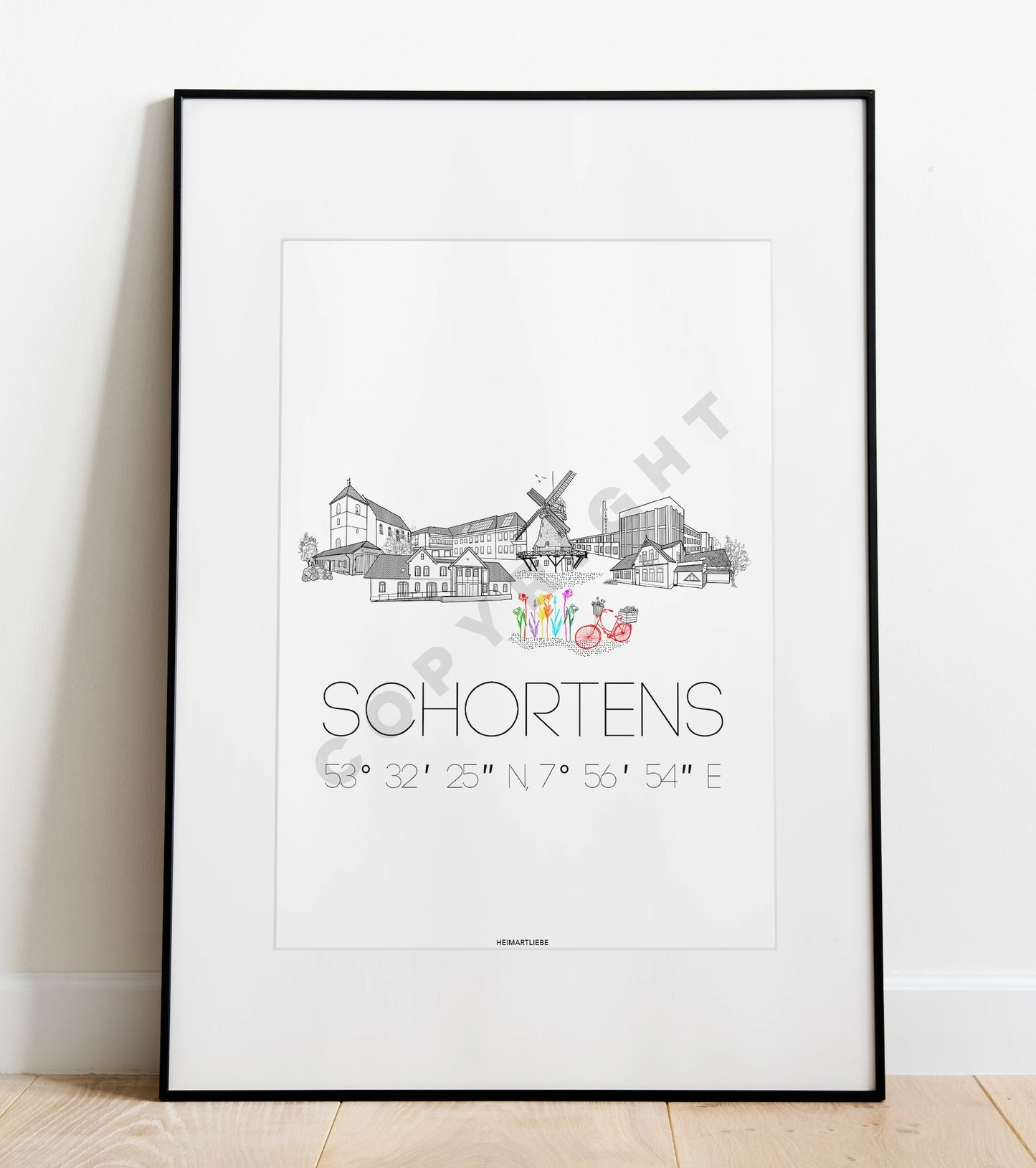 PRINT - SKYLINE SCHORTENS