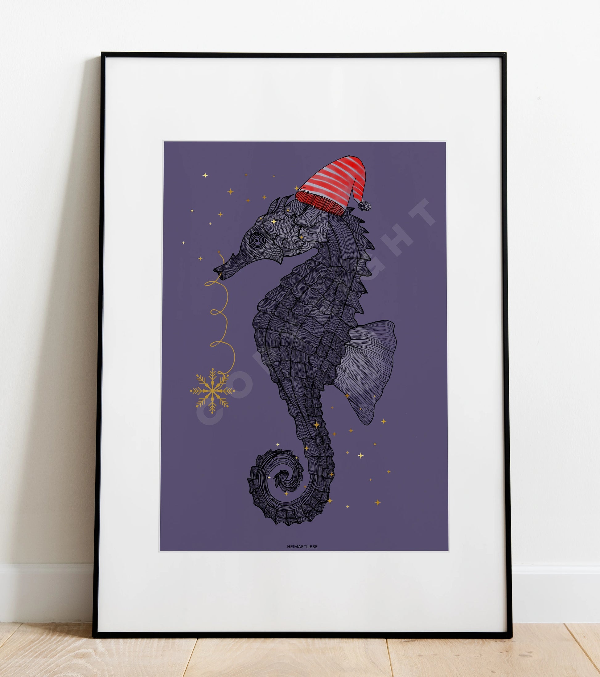 WEIHNACHTSSEEPFERDCHEN LILA