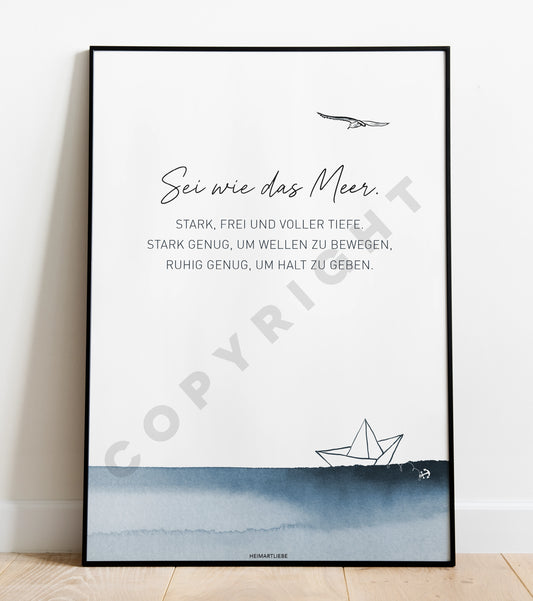 PRINT - SEI WIE DAS MEER