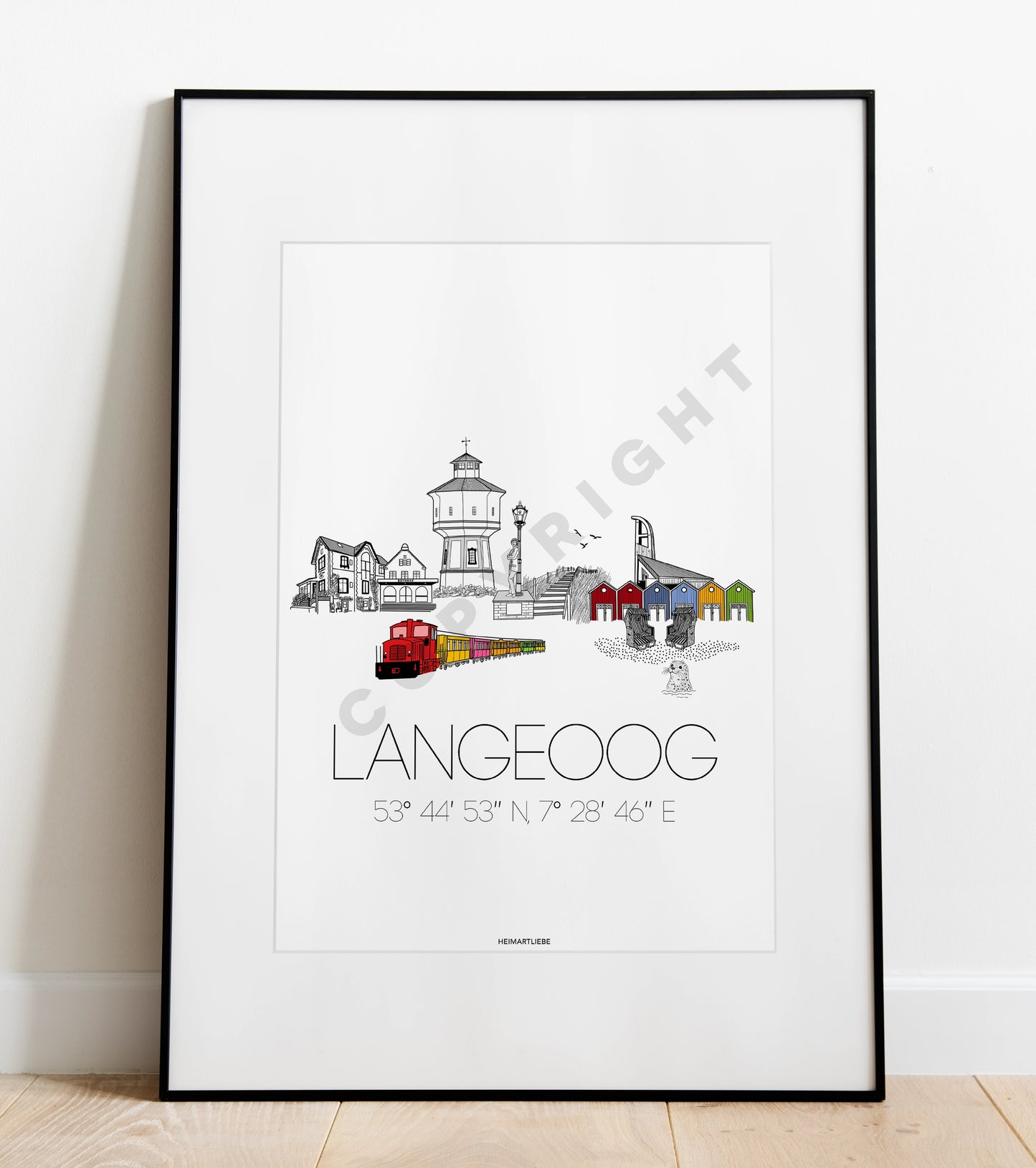 PRINT - SKYLINE LANGEOOG