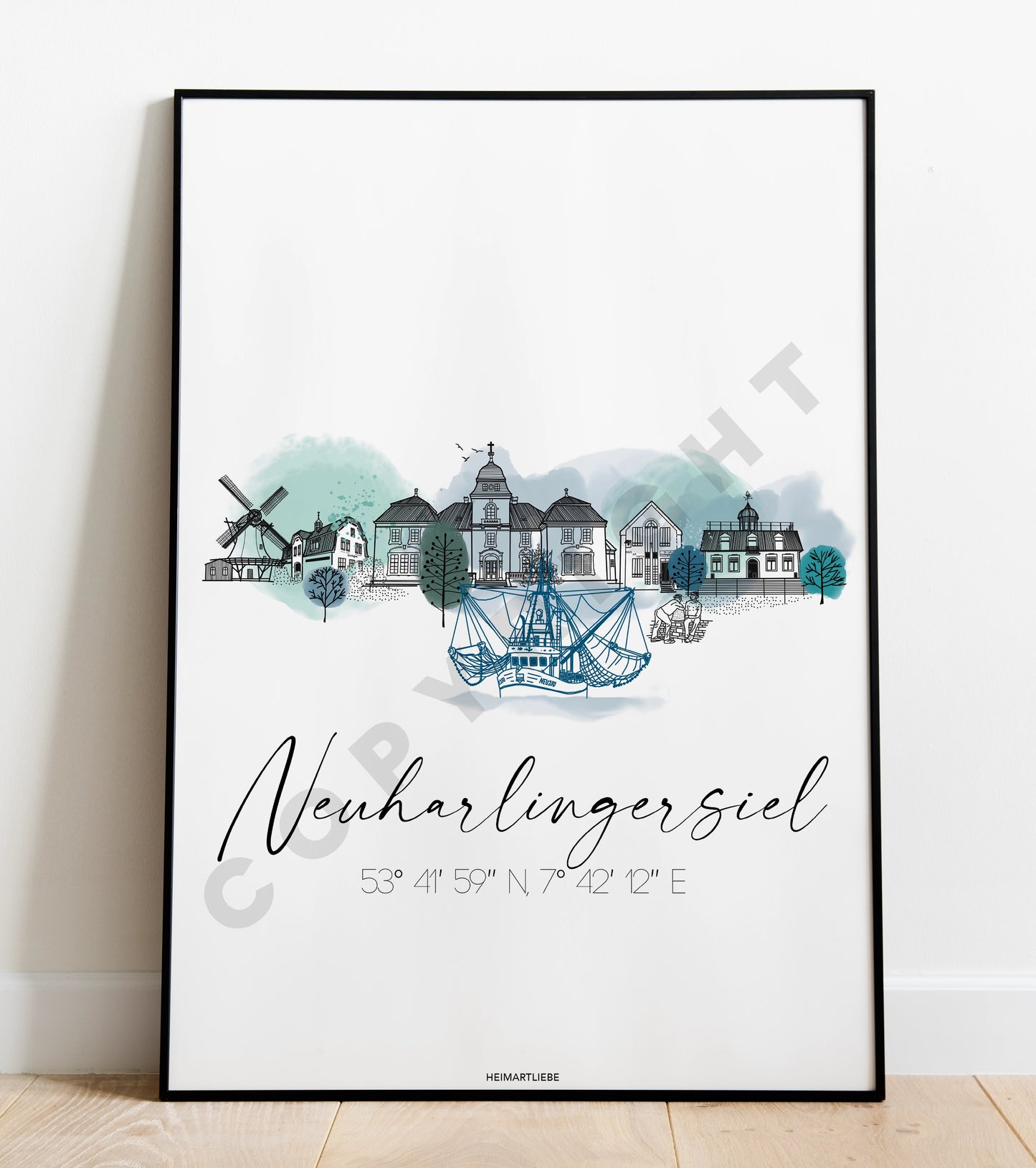 PRINT - SKYLINE NEUHARLINGERSIEL EDITION