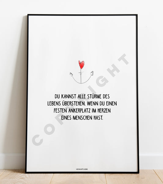 PRINT - DU KANNST ALLE STÜRME DES LEBENS ÜBERSTEHEN