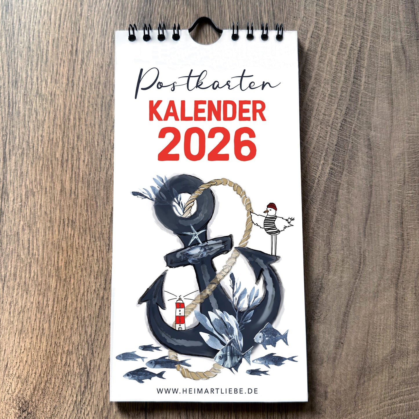 Postkartenkalender 2026 – Maritim, kreativ & nachhaltig