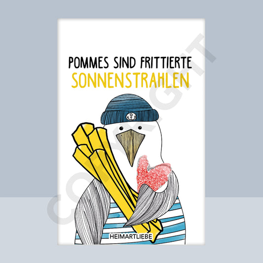 MAGNET - POMMES SIND FRITTIERTE SONNENSTRAHLEN
