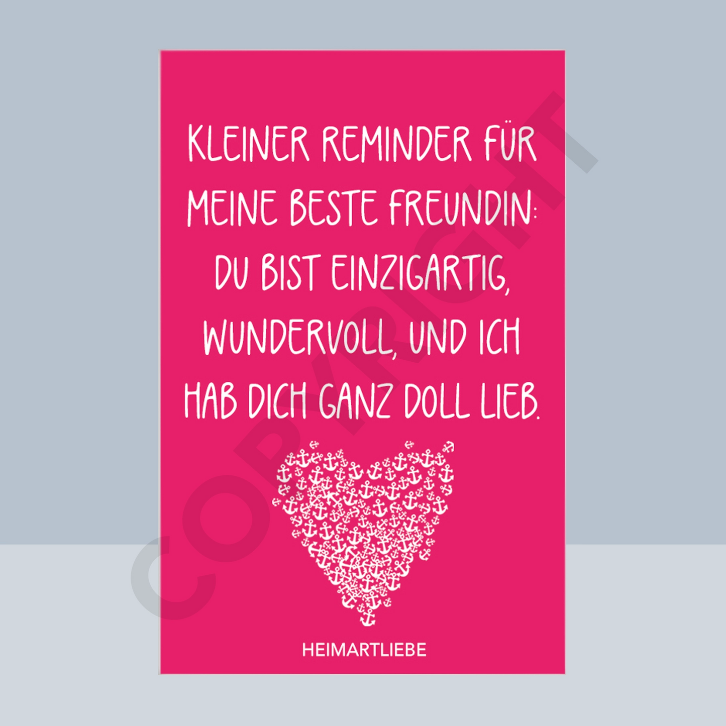 MAGNET - KLEINER REMINDER FÜR DIE BESTE FREUNDIN