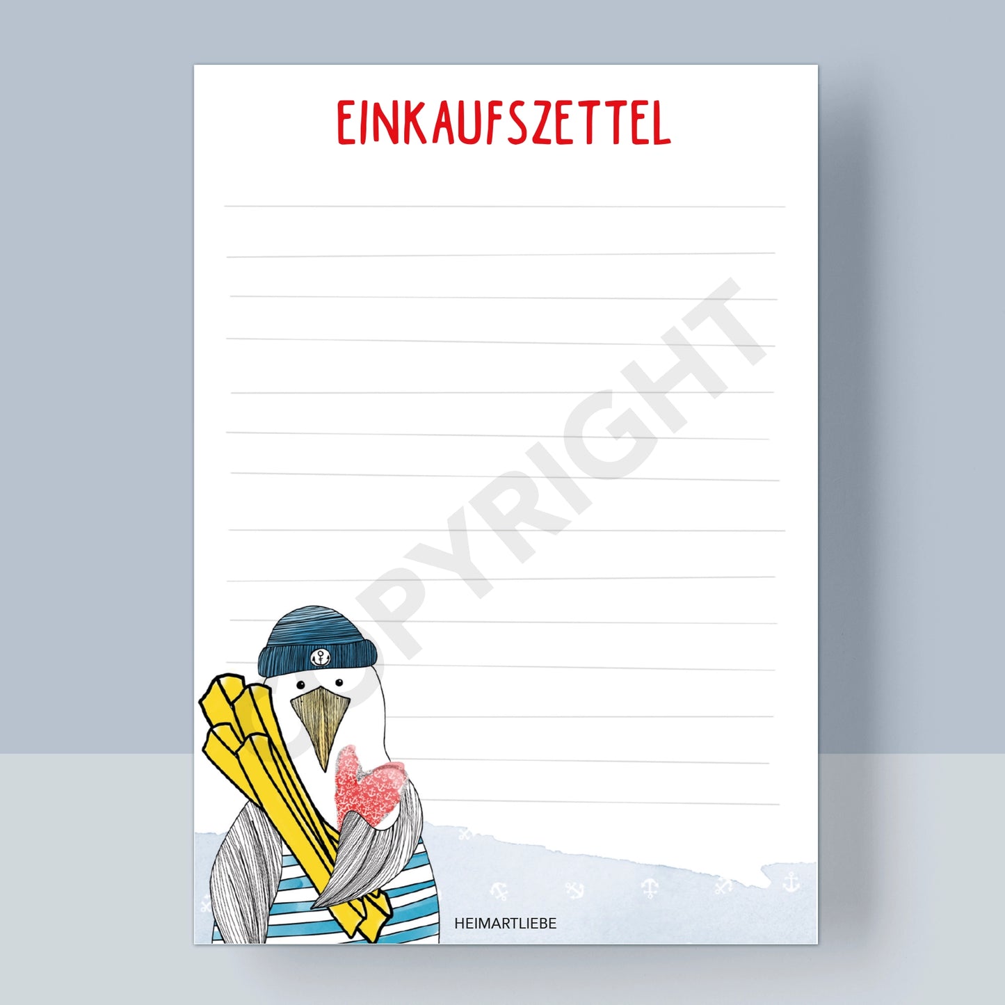 NOTIZBLOCK A6 - EINKAUFSZETTEL