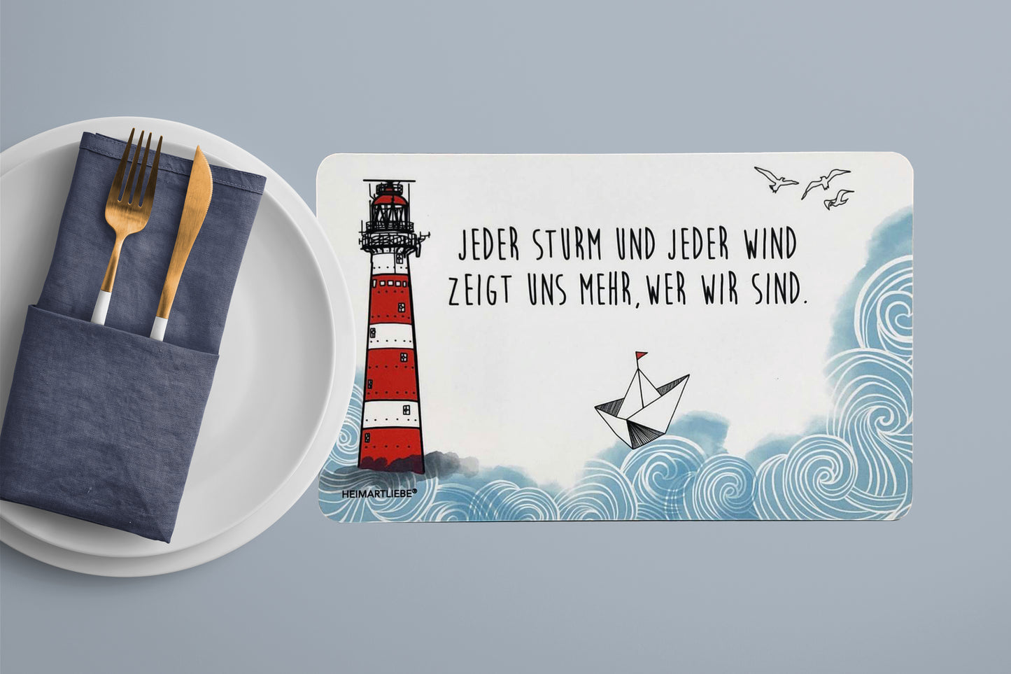 FRÜHSTÜCKSBRETT - JEDER STURM UND JEDER WIND