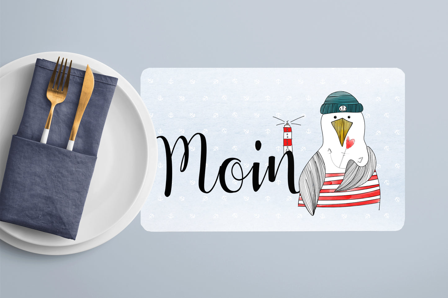 FRÜHSTÜCKSBRETT - MOIN MÖWE