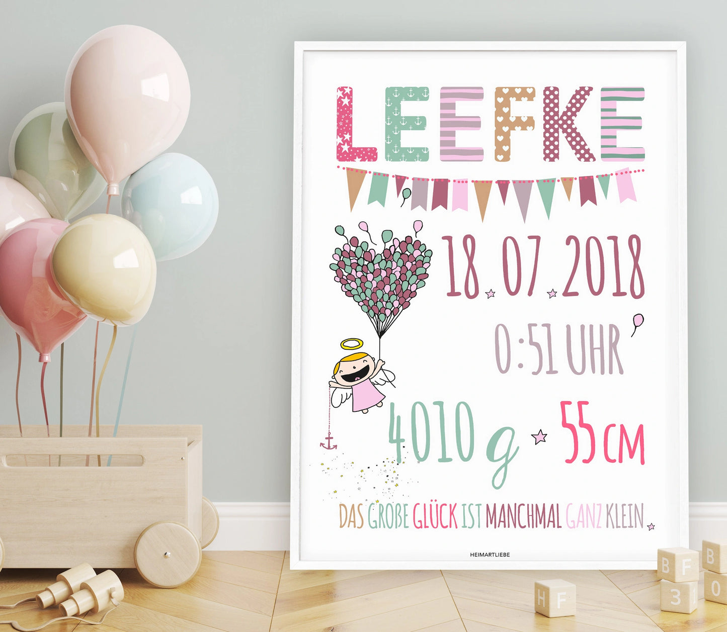 HEIMARTLIEBE - GEBURT - MÄDCHEN SCHUTZENGEL