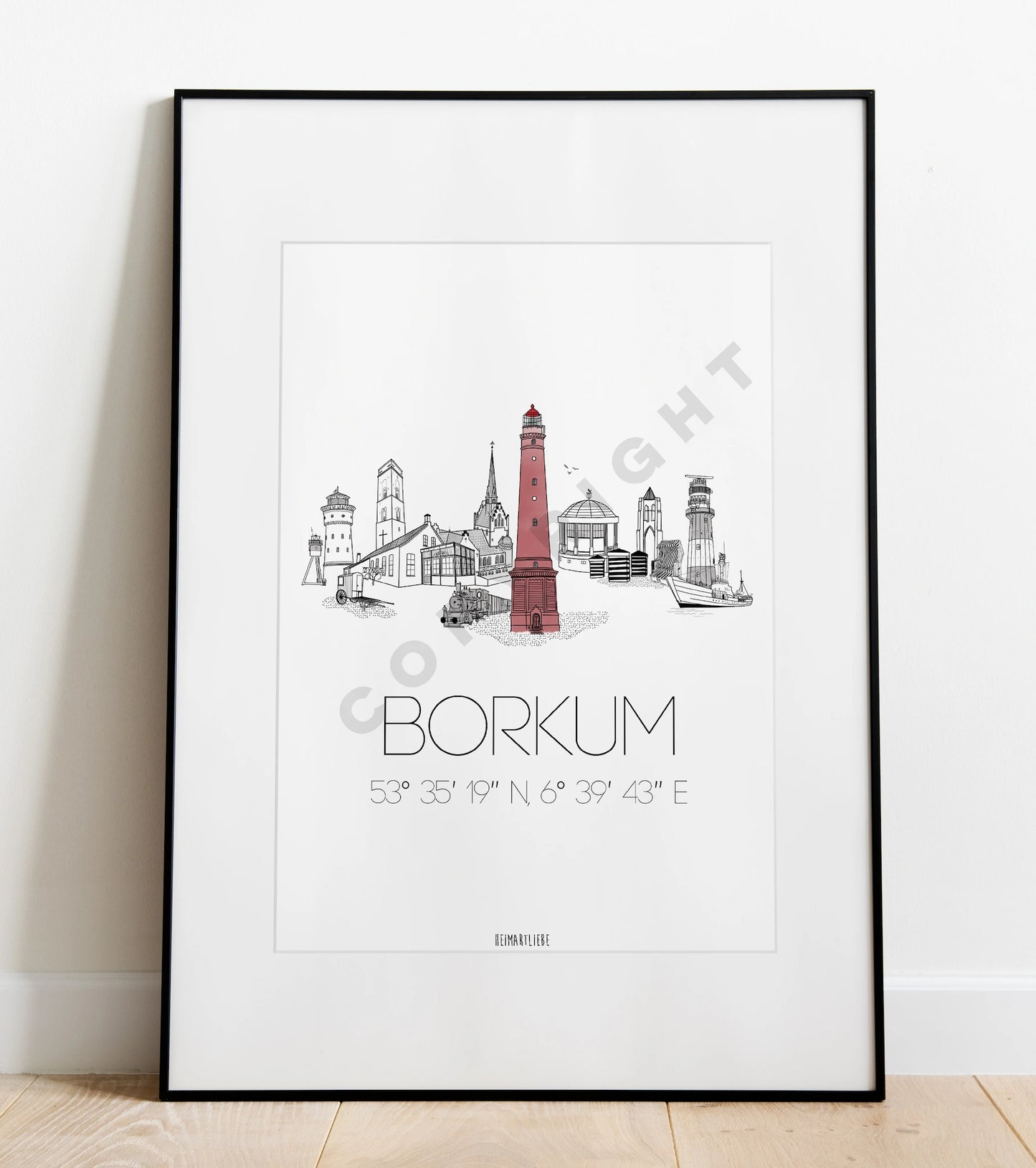 PRINT - SKYLINE BORKUM