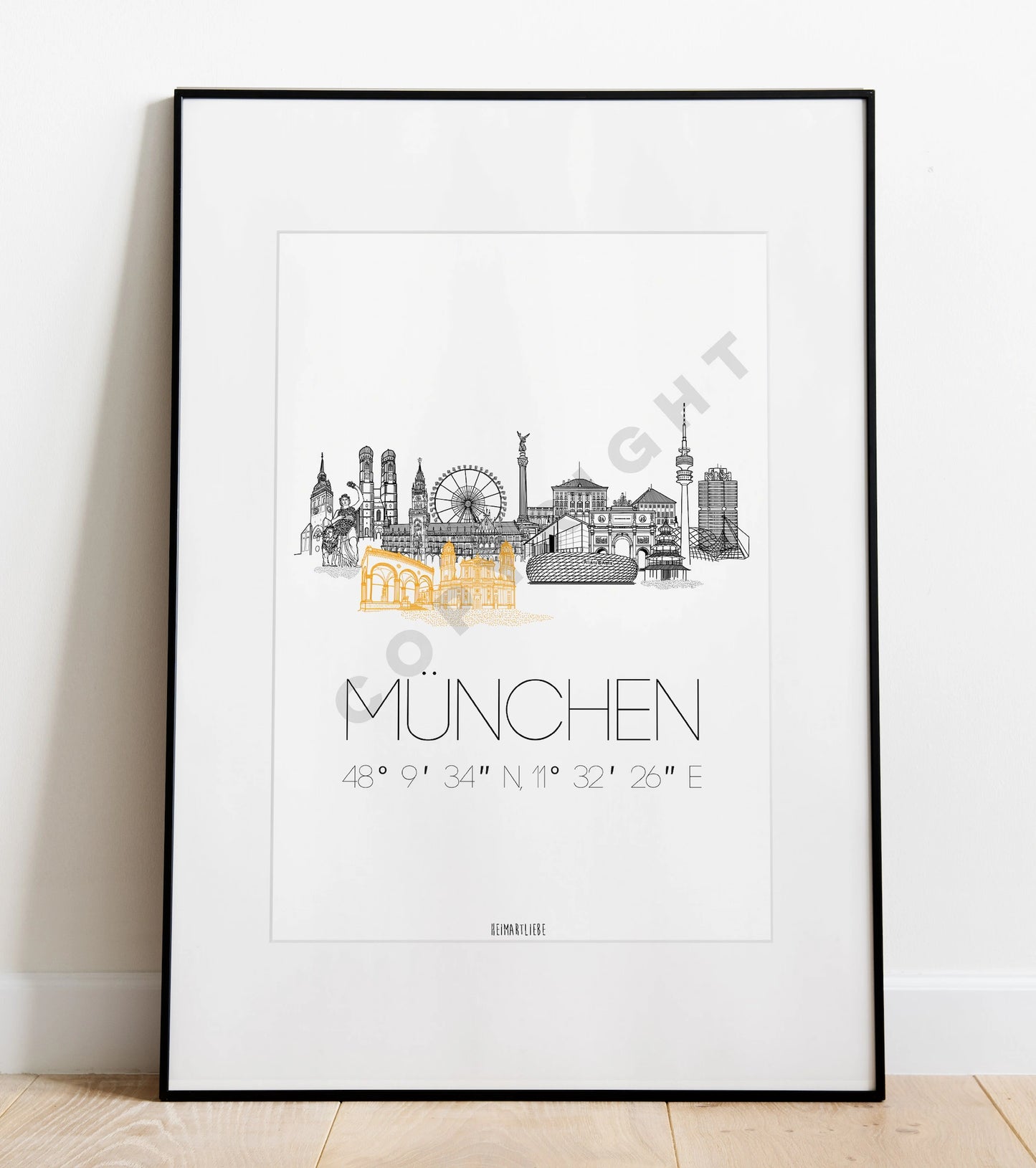 PRINT - SKYLINE MÜNCHEN