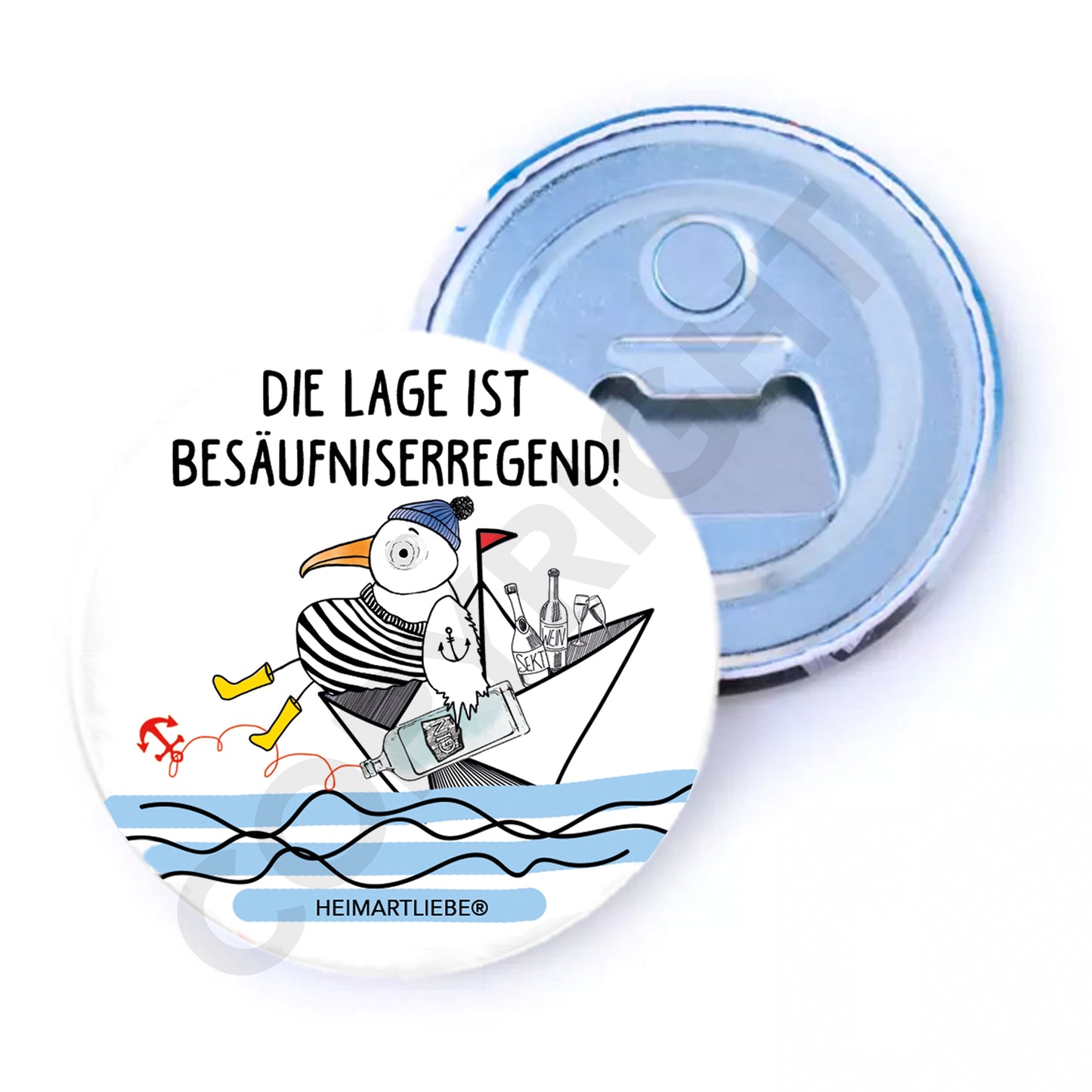 FLASCHENÖFFNER MIT MAGNET - DIE LAGE IST BESÄUFNISERREGEND