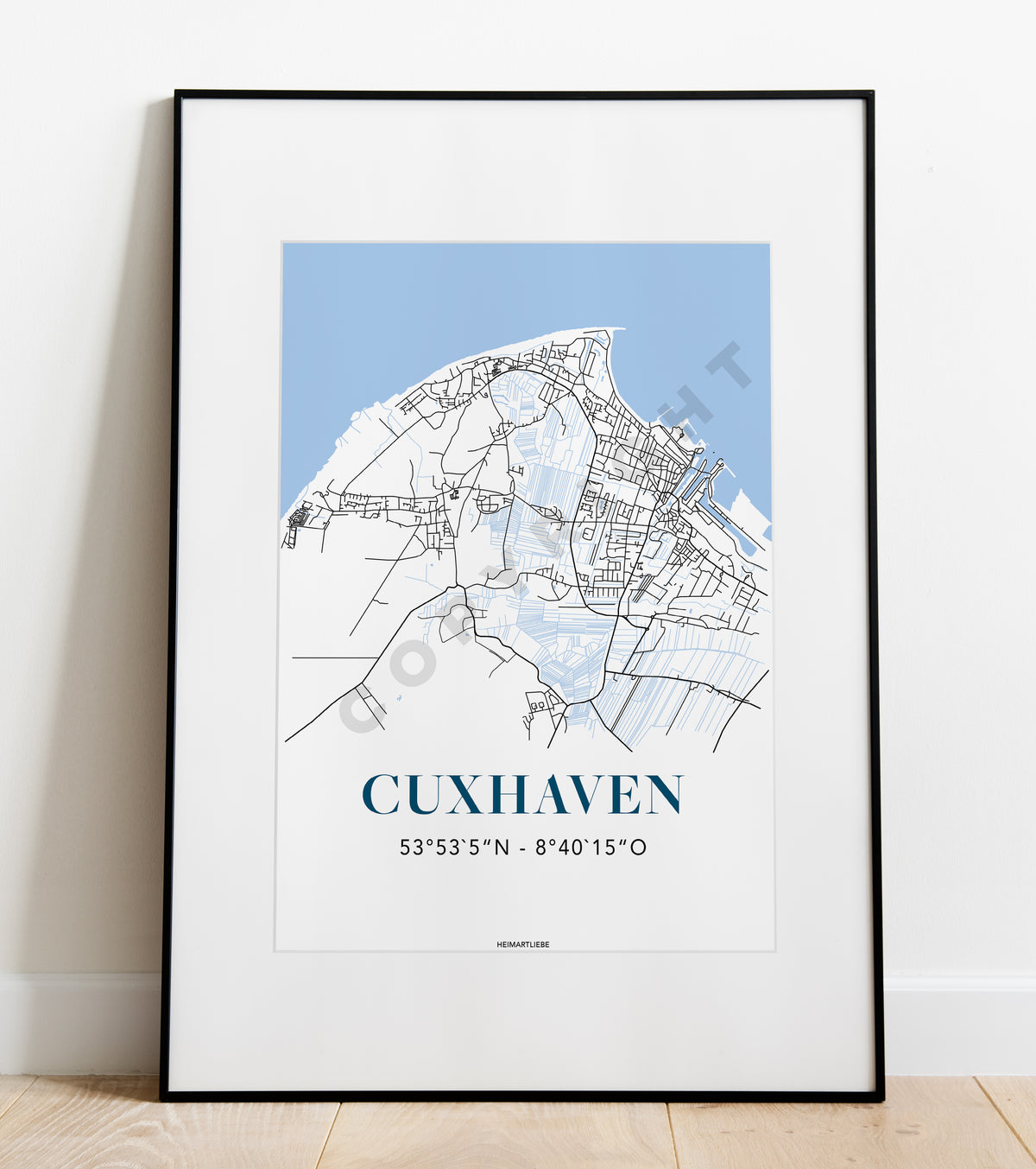 Map Cuxhaven | Kunstdruck