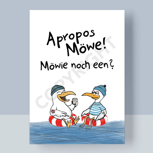 POSTKARTE - APROPOS MÖWE! MÖWIE NOCH EEN?