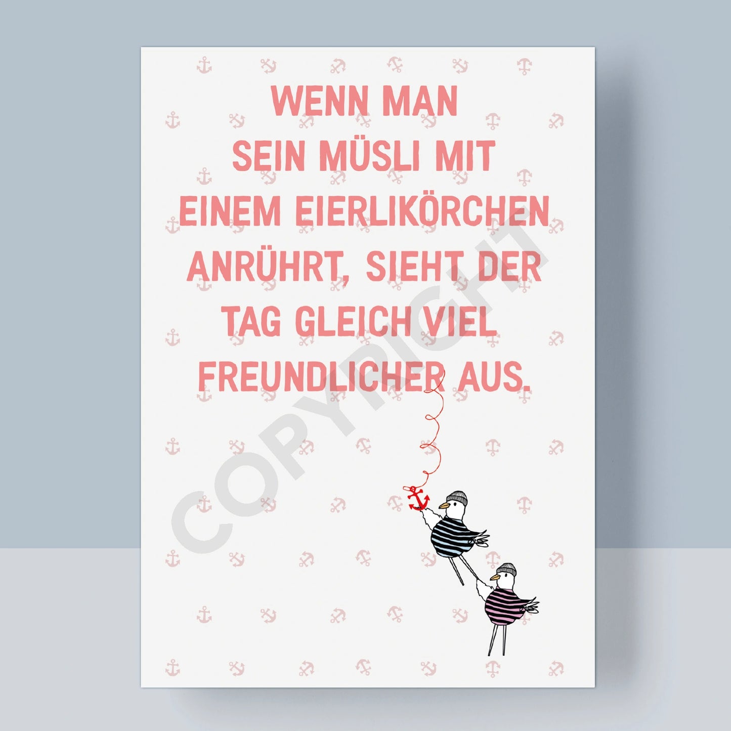 POSTKARTE - EIERLIKÖRCHEN