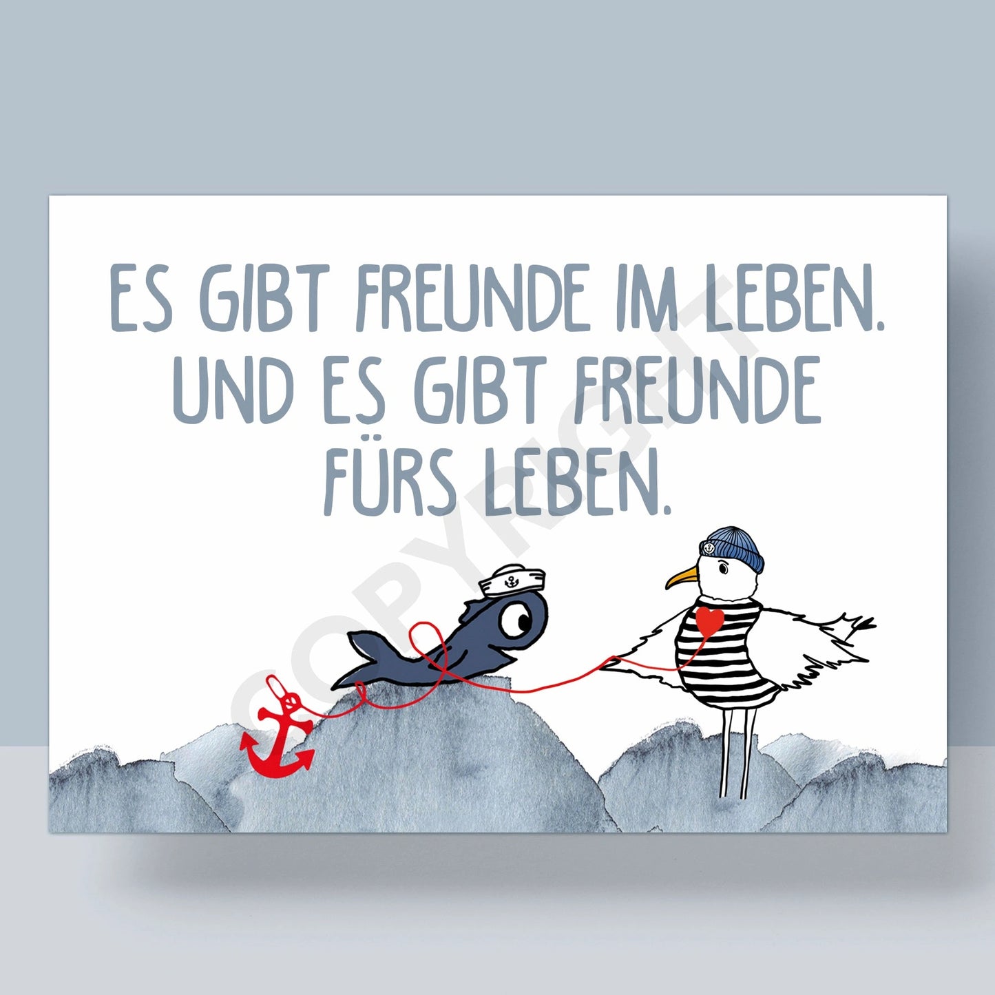 POSTKARTE - FREUNDE FÜRS LEBEN