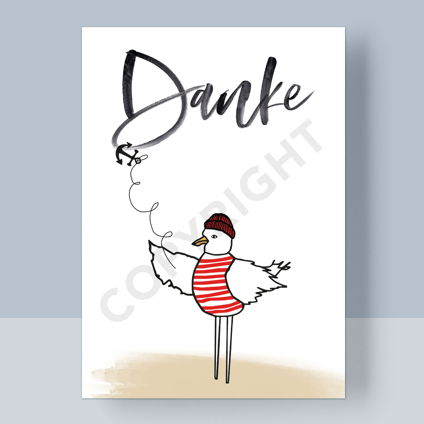 POSTKARTE - DANKE