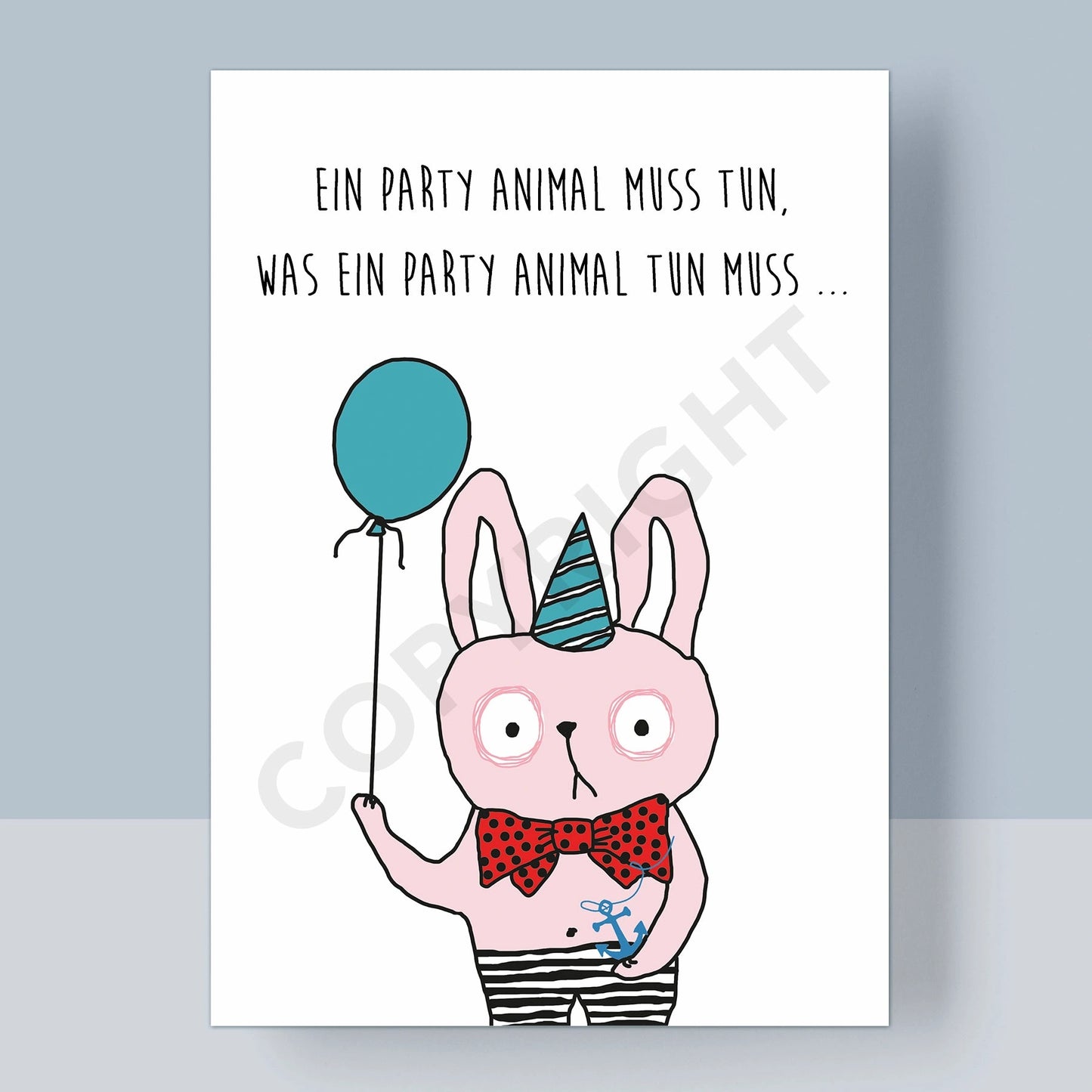 POSTKARTE - PARTY ANIMAL Success