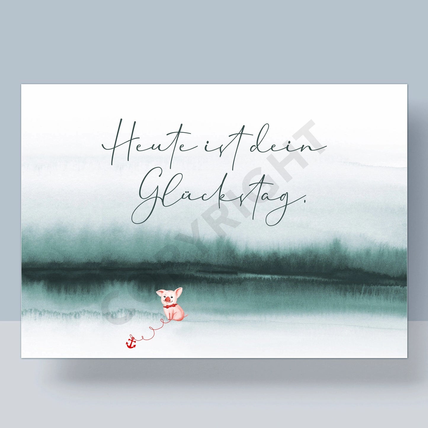 POSTKARTE - HEUTE IST DEIN GLÜCKSTAG Success
