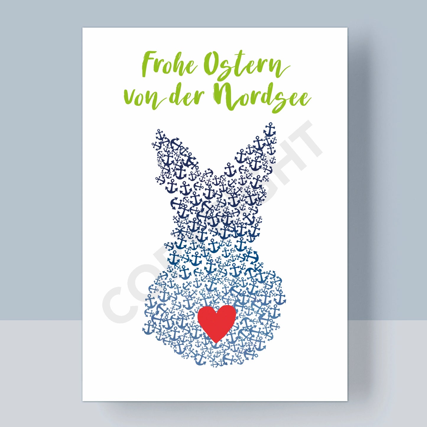 POSTKARTE OSTERN - FROHE OSTERN VON DER NORDSEE 