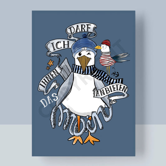 POSTKARTE -  DARF ICH IHNEN DAS MOIN ANBIETEN