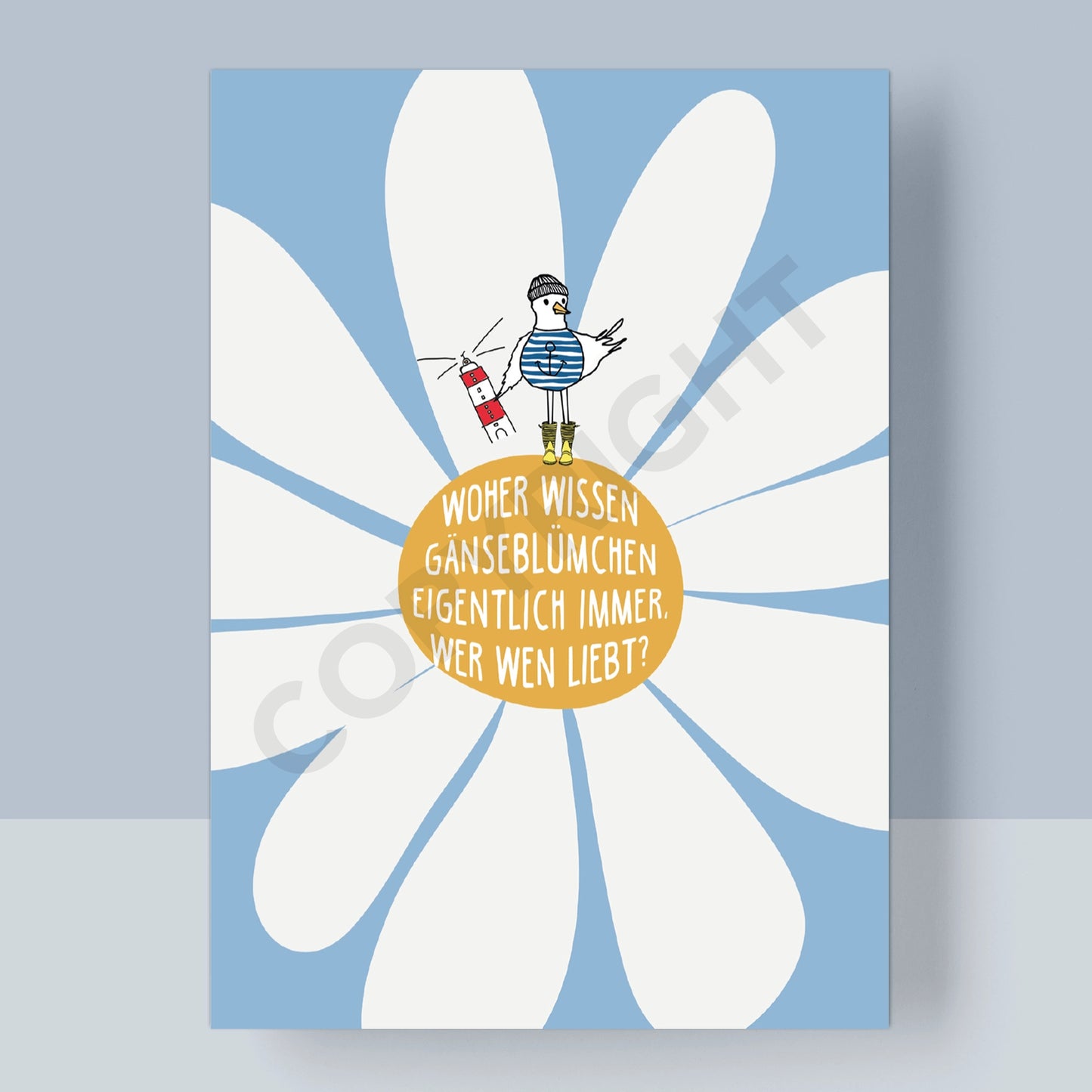 POSTKARTE - GÄNSEBLÜMCHEN