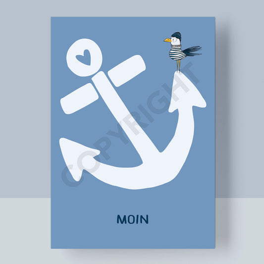 POSTKARTE - ANKER MOIN