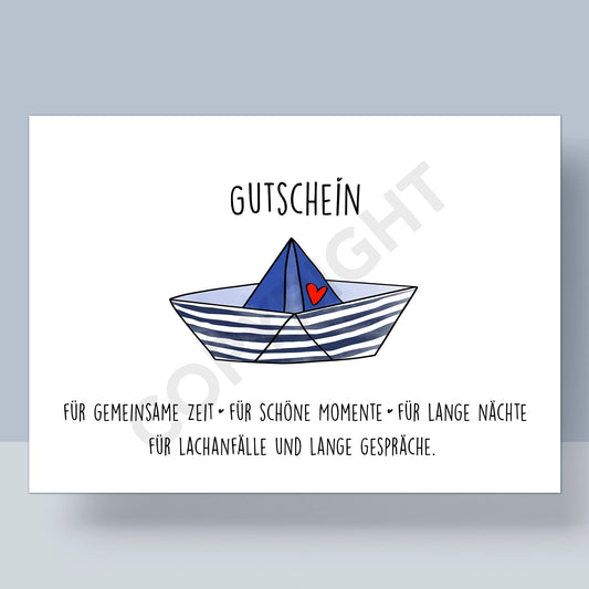 POSTKARTE - GUTSCHEIN