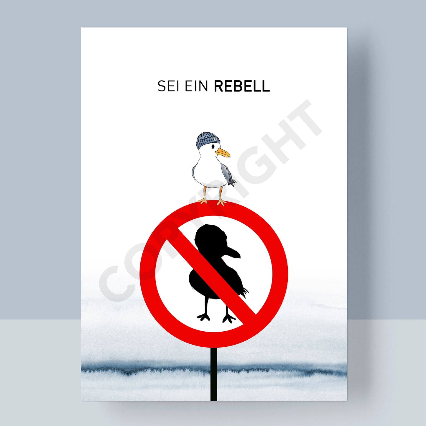 POSTKARTE - SEI EIN REBELL