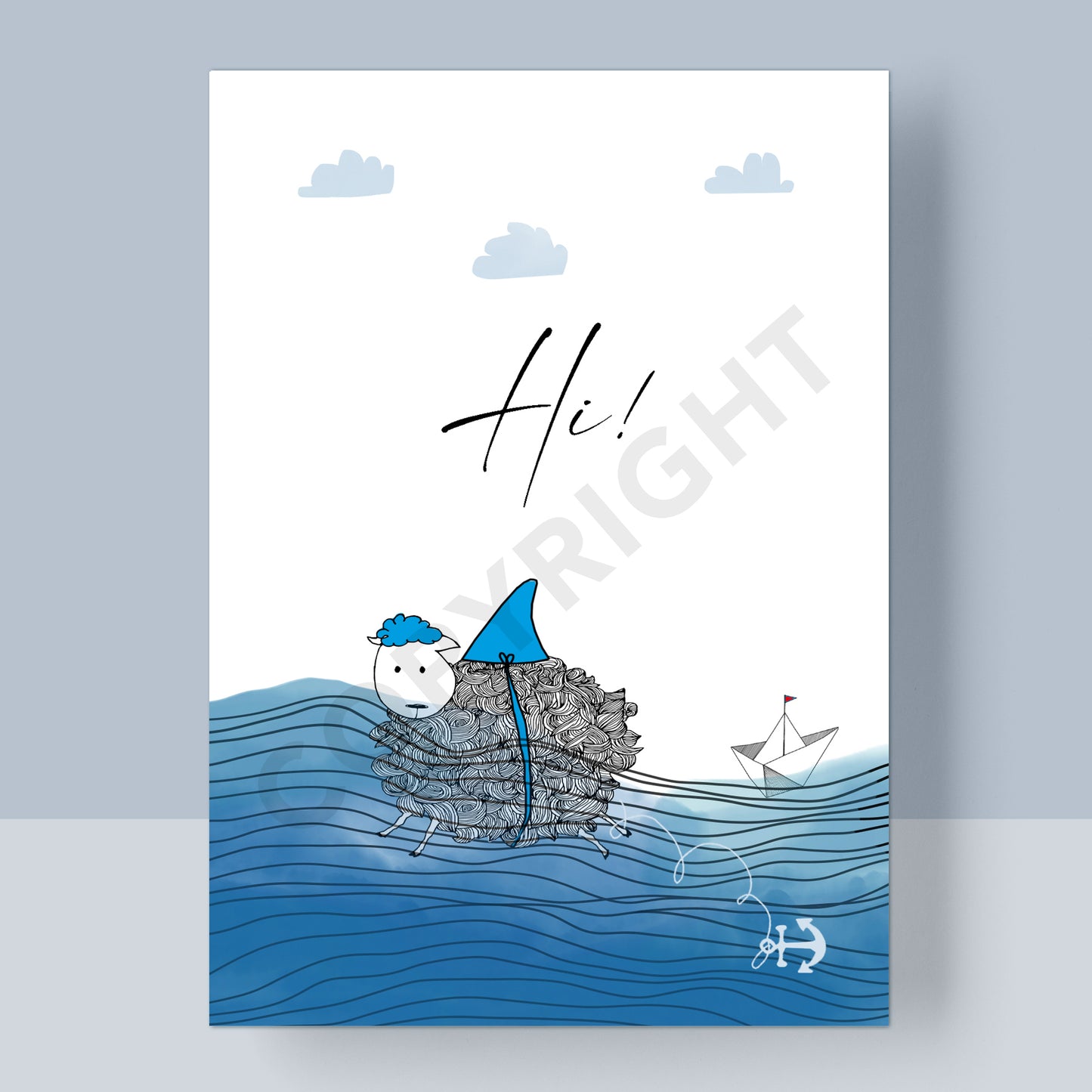 POSTKARTE - HI