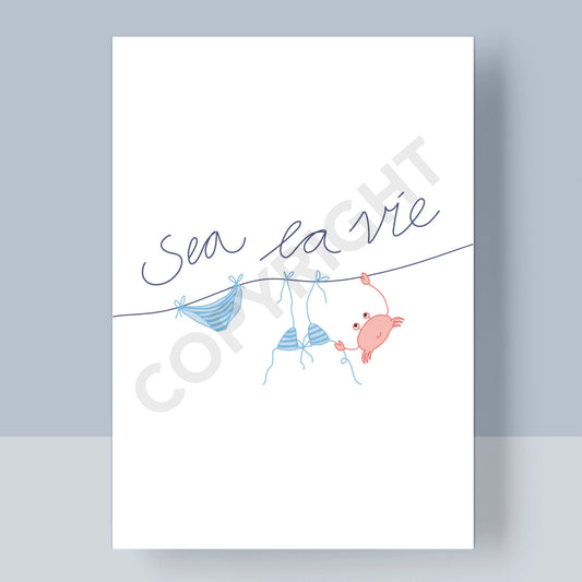 POSTKARTE - SEA LA VIE