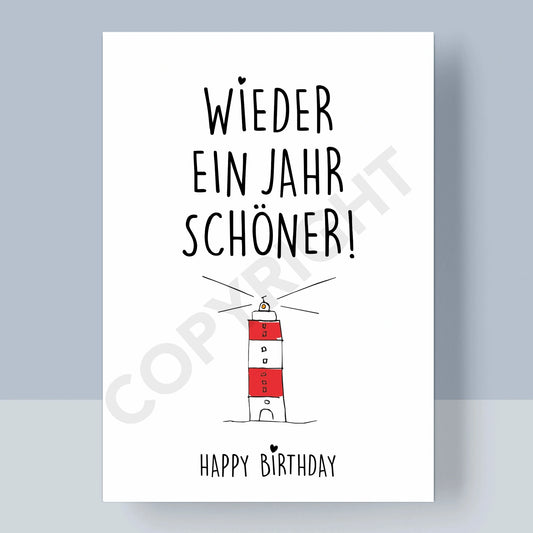 POSTKARTE - WIEDER EIN JAHR SCHÖNER