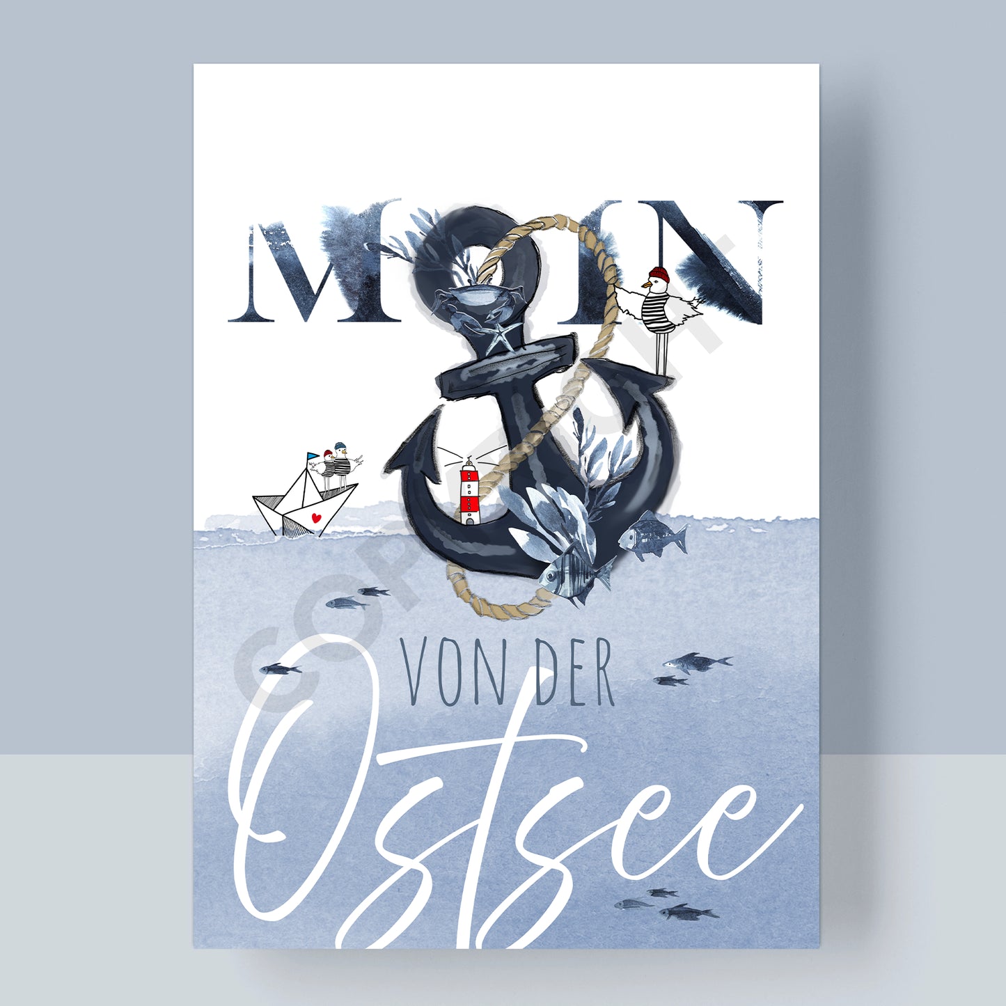 POSTKARTE - MOIN VON DER OSTSEE