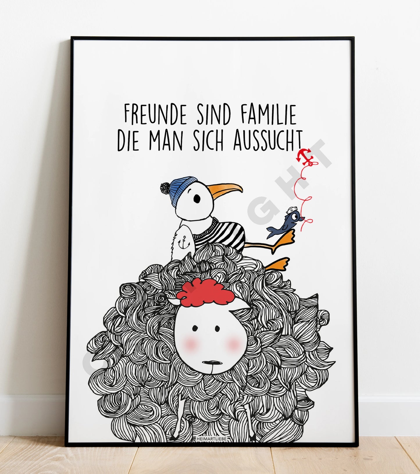 PRINT - FREUNDE SIND FAMILIE